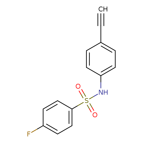 N-(4-ethynylphenyl)-4-fluorobenzene-1-sulfonamide