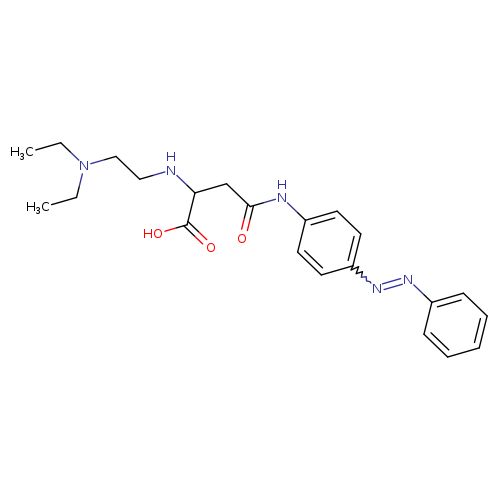 2-{[2-(diethylamino)ethyl]amino}-3-({4-[(Z)-2-phenyldiazen-1-yl]phenyl}carbamoyl)propanoic acid