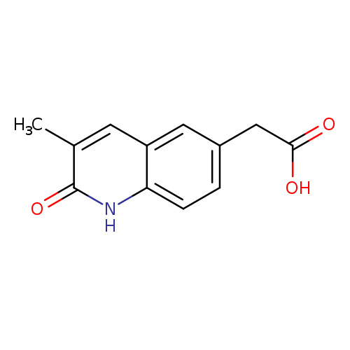 2-(3-methyl-2-oxo-1,2-dihydroquinolin-6-yl)acetic acid