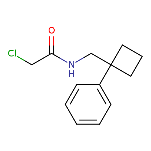 2-chloro-N-[(1-phenylcyclobutyl)methyl]acetamide