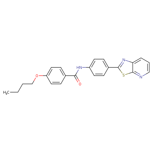 4-butoxy-N-(4-{[1,3]thiazolo[5,4-b]pyridin-2-yl}phenyl)benzamide