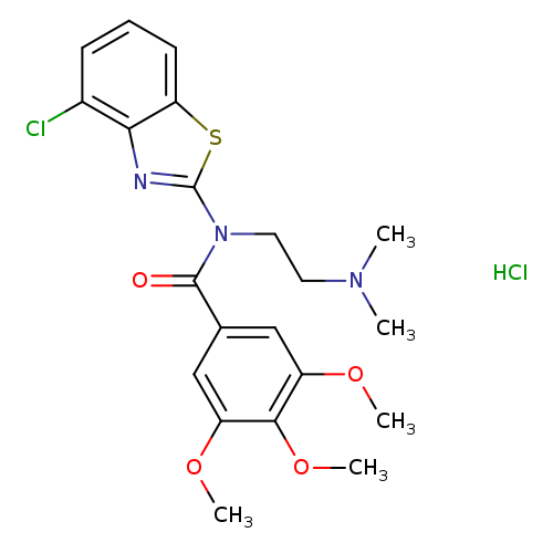 N-(4-chloro-1,3-benzothiazol-2-yl)-N-[2-(dimethylamino)ethyl]-3,4,5-trimethoxybenzamide hydrochloride