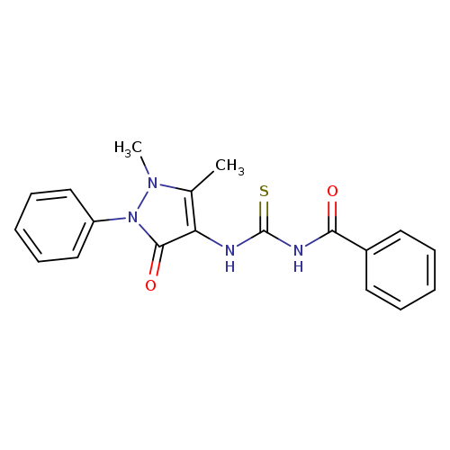 1-benzoyl-3-(1,5-dimethyl-3-oxo-2-phenyl-2,3-dihydro-1H-pyrazol-4-yl)thiourea
