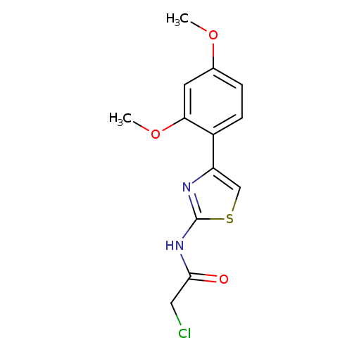 2-chloro-N-[4-(2,4-dimethoxyphenyl)-1,3-thiazol-2-yl]acetamide