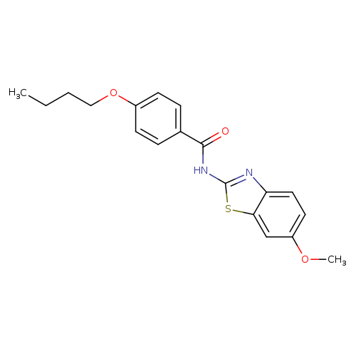 4-butoxy-N-(6-methoxy-1,3-benzothiazol-2-yl)benzamide