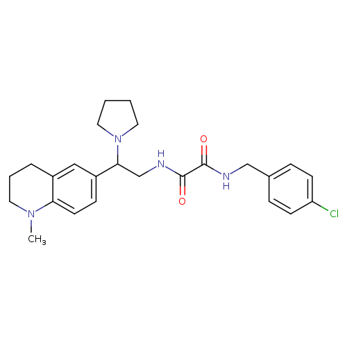 N'-[(4-chlorophenyl)methyl]-N-[2-(1-methyl-1,2,3,4-tetrahydroquinolin-6-yl)-2-(pyrrolidin-1-yl)ethyl]ethanediamide