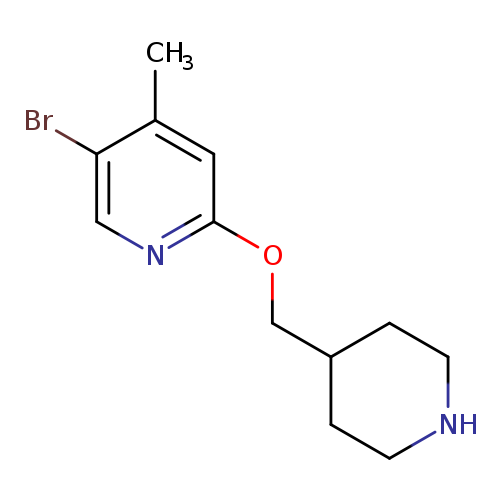 5-Bromo-4-methyl-2-[(piperidin-4-yl)methoxy]pyridine