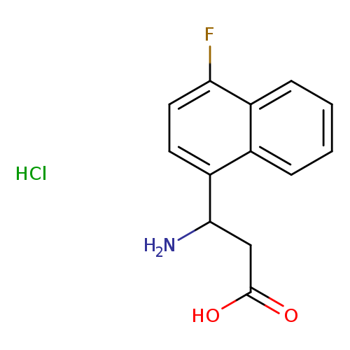 1-Naphthalenepropanoic acid, β-amino-4-fluoro-, hydrochloride (1:1)
