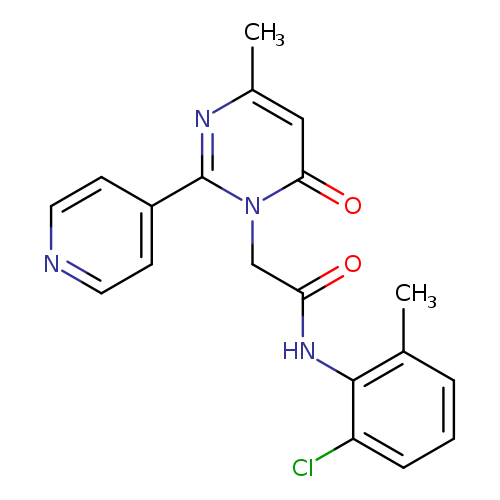 N-(2-chloro-6-methylphenyl)-2-[4-methyl-6-oxo-2-(pyridin-4-yl)-1,6-dihydropyrimidin-1-yl]acetamide