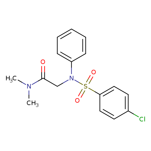 N,N-dimethyl-2-(N-phenyl4-chlorobenzenesulfonamido)acetamide