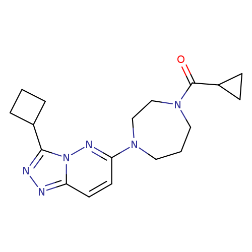 1-{3-cyclobutyl-[1,2,4]triazolo[4,3-b]pyridazin-6-yl}-4-cyclopropanecarbonyl-1,4-diazepane