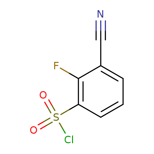 3-Cyano-2-fluorobenzene-1-sulfonyl chloride