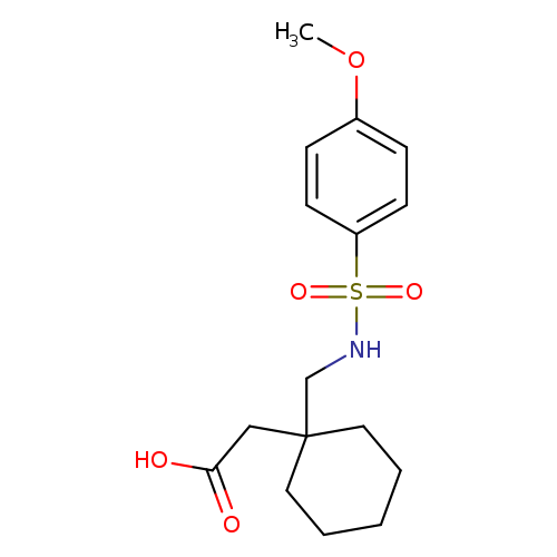 [1-(([(4-Methoxyphenyl)sulfonyl]amino)methyl)cyclohexyl]acetic acid