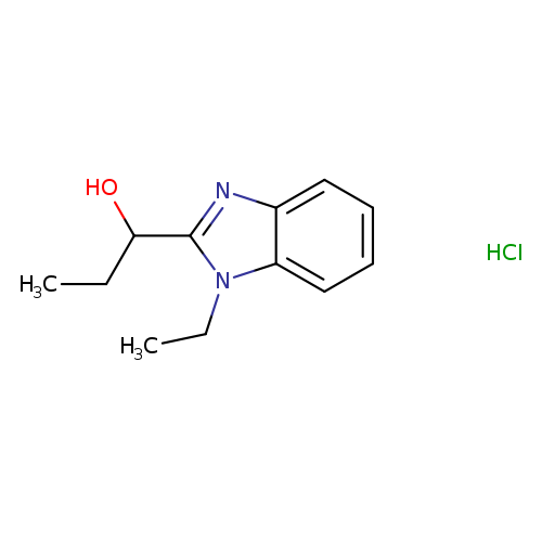 1-(1-ethyl-1H-1,3-benzodiazol-2-yl)propan-1-ol hydrochloride