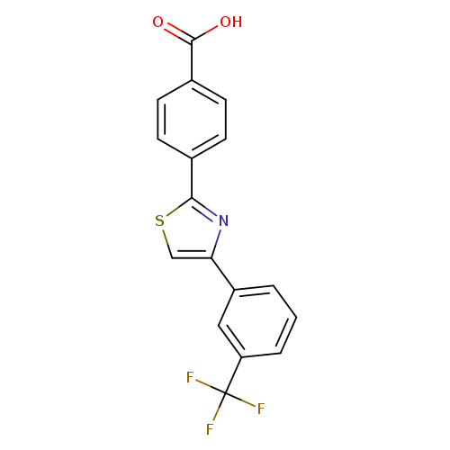 4-{4-[3-(trifluoromethyl)phenyl]-1,3-thiazol-2-yl}benzoic acid