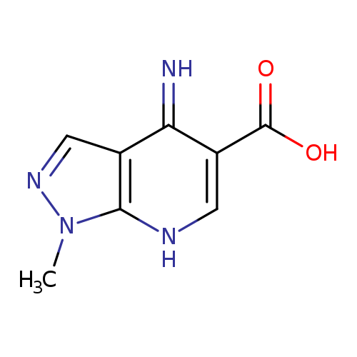 4-imino-1-methyl-1H,4H,7H-pyrazolo[3,4-b]pyridine-5-carboxylic acid
