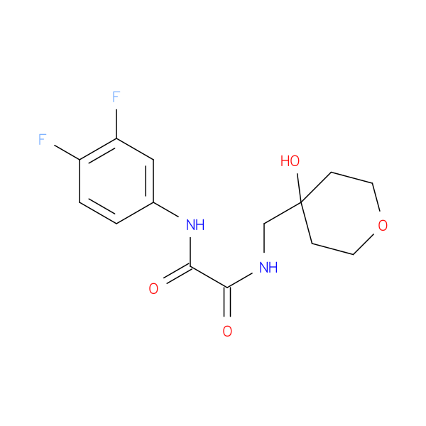 N-(3,4-difluorophenyl)-N'-[(4-hydroxyoxan-4-yl)methyl]ethanediamide