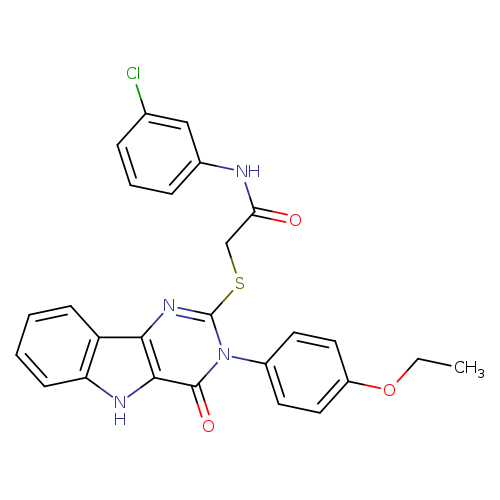 N-(3-chlorophenyl)-2-{[3-(4-ethoxyphenyl)-4-oxo-3H,4H,5H-pyrimido[5,4-b]indol-2-yl]sulfanyl}acetamide