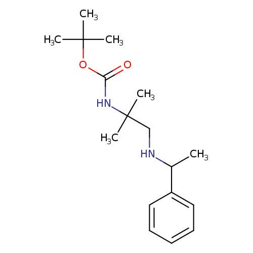tert-butyl N-{2-methyl-1-[(1-phenylethyl)amino]propan-2-yl}carbamate