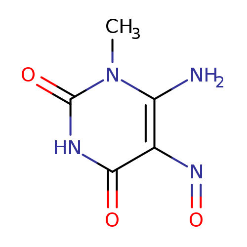 2,4(1H,3H)-Pyrimidinedione,6-amino-1-methyl-5-nitroso-