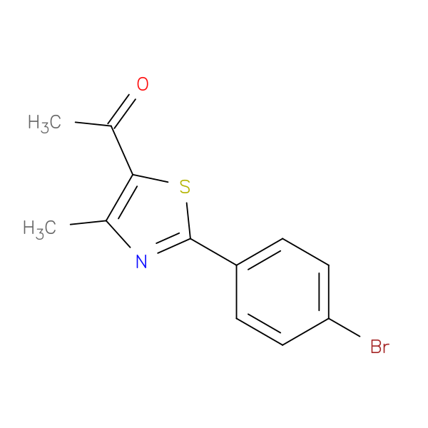 1-[2-(4-bromophenyl)-4-methyl-1,3-thiazol-5-yl]ethan-1-one