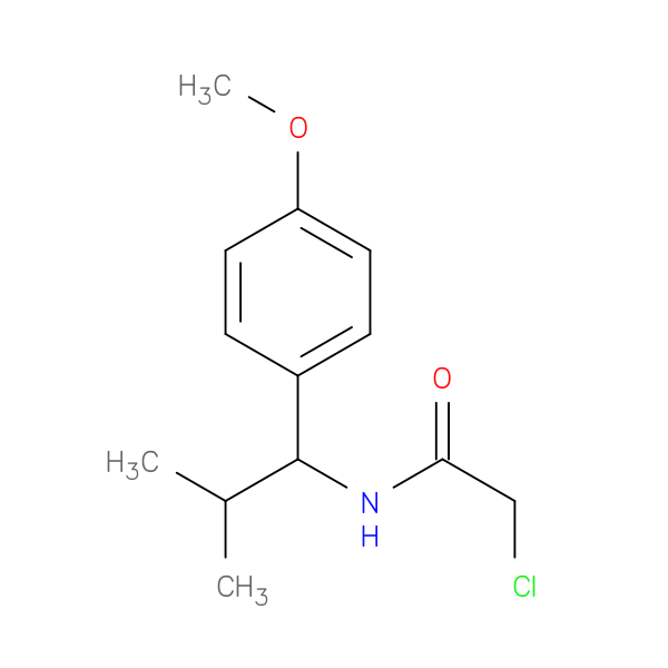 2-chloro-N-[1-(4-methoxyphenyl)-2-methylpropyl]acetamide