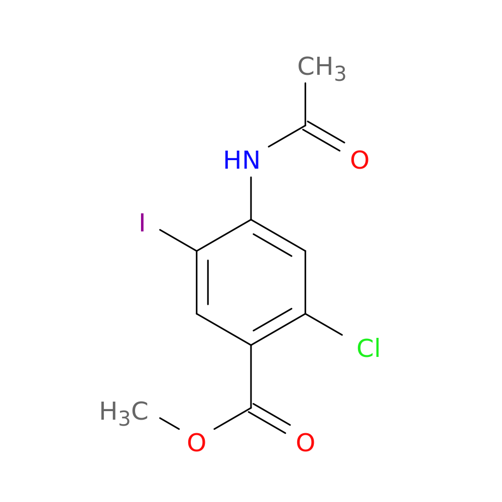 Methyl 4-acetamido-2-chloro-5-iodobenzoate