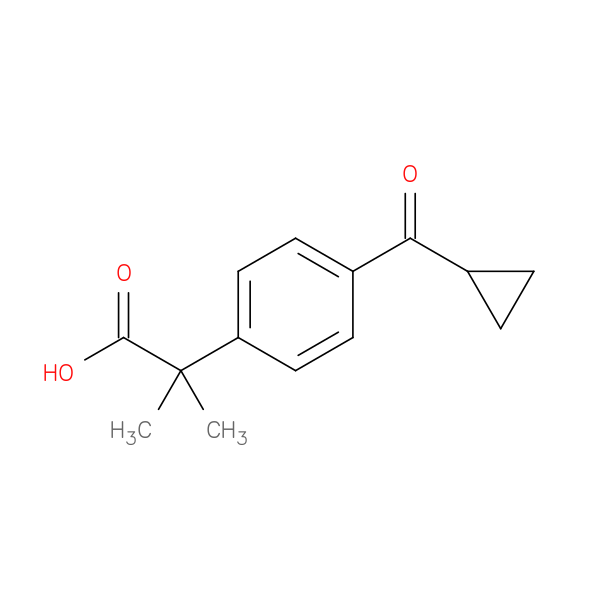 Benzeneacetic acid, 4-(cyclopropylcarbonyl)-α,α-dimethyl-