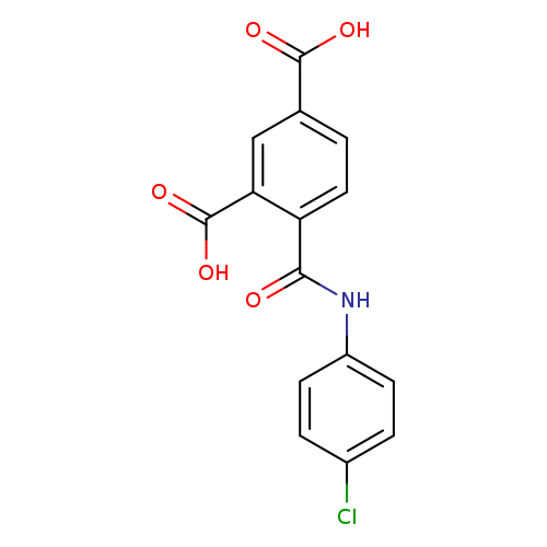 4-[(4-chlorophenyl)carbamoyl]benzene-1,3-dicarboxylic acid