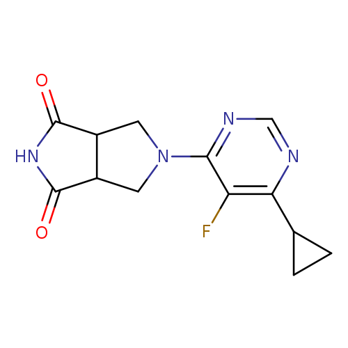 5-(6-cyclopropyl-5-fluoropyrimidin-4-yl)-octahydropyrrolo[3,4-c]pyrrole-1,3-dione