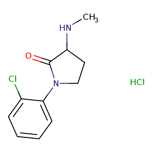 1-(2-chlorophenyl)-3-(methylamino)pyrrolidin-2-one hydrochloride