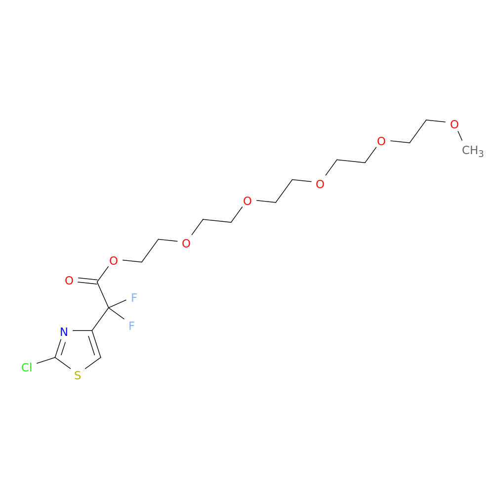 2,5,8,11,14-pentaoxahexadecan-16-yl 2-(2-chloro-1,3-thiazol-4-yl)-2,2-difluoroacetate