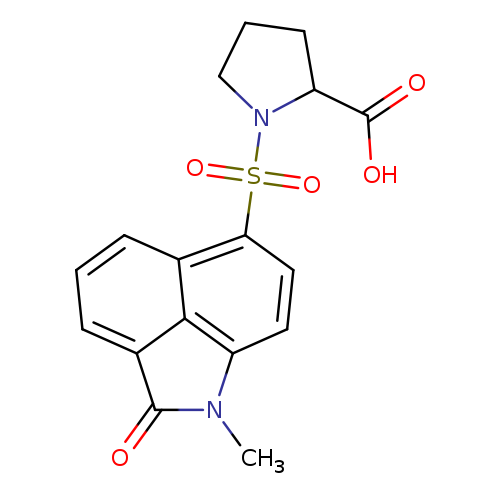 1-(1-Methyl-2-oxo-1,2-dihydro-benzo[cd]indole-6-sulfonyl)-pyrrolidine-2-carboxylic acid