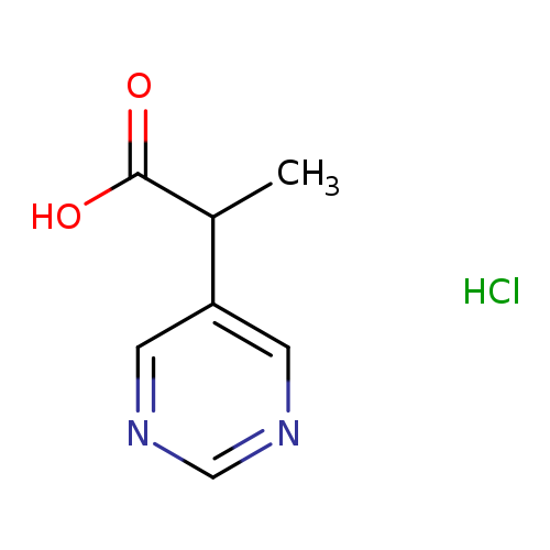 2-(Pyrimidin-5-yl)propanoic acid hydrochloride