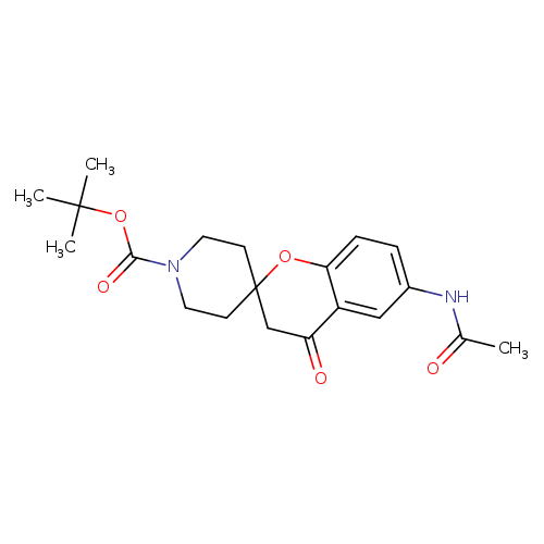 6-Acetylamino-4-oxo-2-spiro(n-boc-piperidine-4-yl)-benzopyran