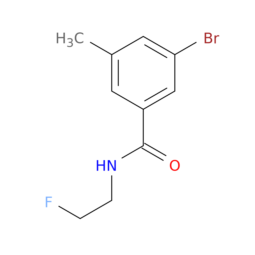 3-Bromo-n-(2-fluoroethyl)-5-methylbenzamide