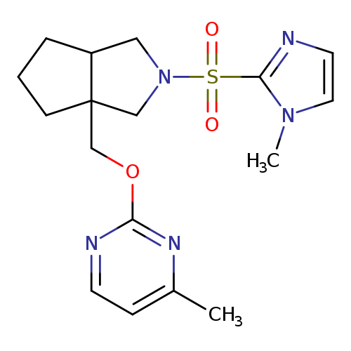 4-methyl-2-({2-[(1-methyl-1H-imidazol-2-yl)sulfonyl]-octahydrocyclopenta[c]pyrrol-3a-yl}methoxy)pyrimidine