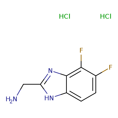(4,5-difluoro-1H-1,3-benzodiazol-2-yl)methanamine dihydrochloride