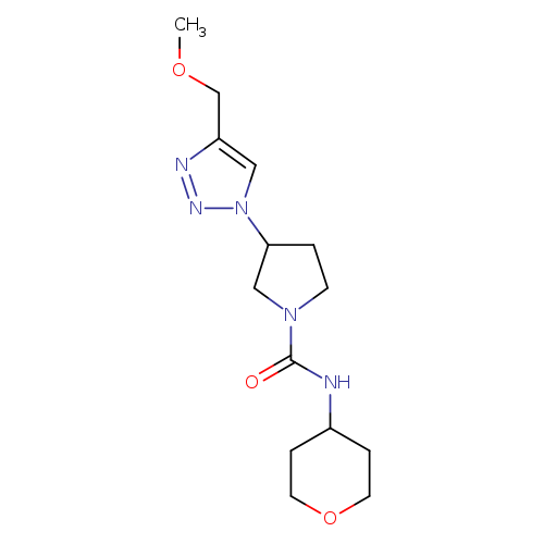 3-[4-(methoxymethyl)-1H-1,2,3-triazol-1-yl]-N-(oxan-4-yl)pyrrolidine-1-carboxamide