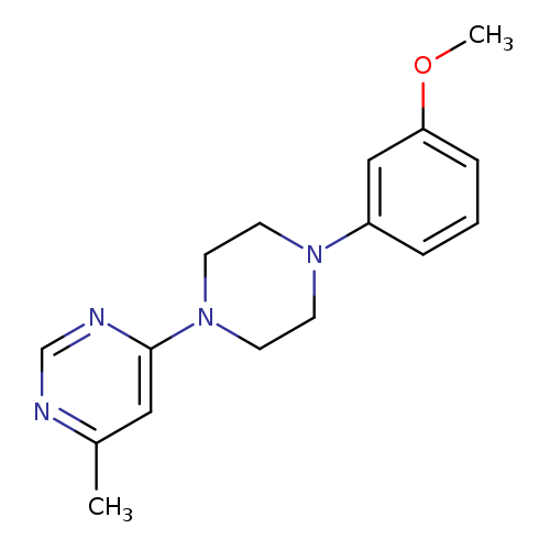 4-[4-(3-methoxyphenyl)piperazin-1-yl]-6-methylpyrimidine