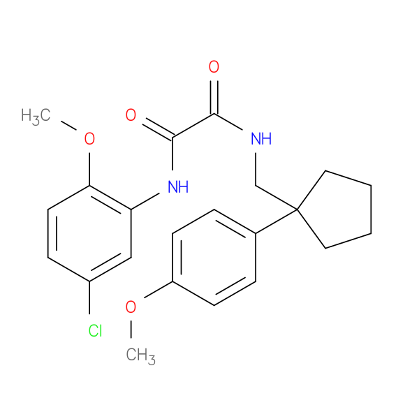 N'-(5-chloro-2-methoxyphenyl)-N-{[1-(4-methoxyphenyl)cyclopentyl]methyl}ethanediamide