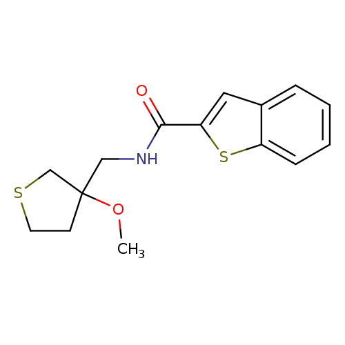 N-[(3-methoxythiolan-3-yl)methyl]-1-benzothiophene-2-carboxamide