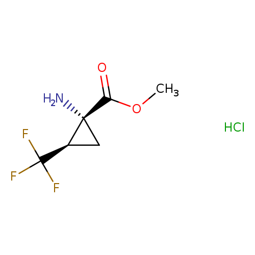 rac-methyl (1R,2R)-1-amino-2-(trifluoromethyl)cyclopropane-1-carboxylate hydrochloride, trans