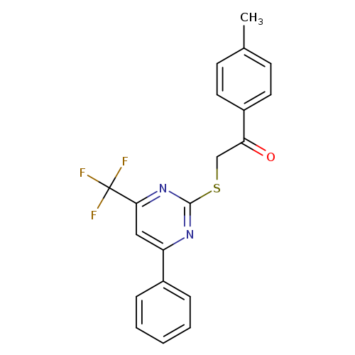 1-(4-methylphenyl)-2-{[4-phenyl-6-(trifluoromethyl)pyrimidin-2-yl]sulfanyl}ethan-1-one