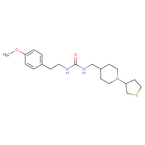 1-[2-(4-methoxyphenyl)ethyl]-3-{[1-(thiolan-3-yl)piperidin-4-yl]methyl}urea