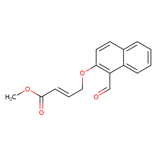 2-Butenoic acid, 4-[(1-formyl-2-naphthalenyl)oxy]-, methyl ester, (2E)-