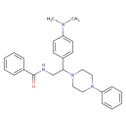 N-{2-[4-(dimethylamino)phenyl]-2-(4-phenylpiperazin-1-yl)ethyl}benzamide