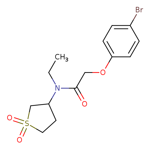 2-(4-bromophenoxy)-N-(1,1-dioxo-1lambda6-thiolan-3-yl)-N-ethylacetamide