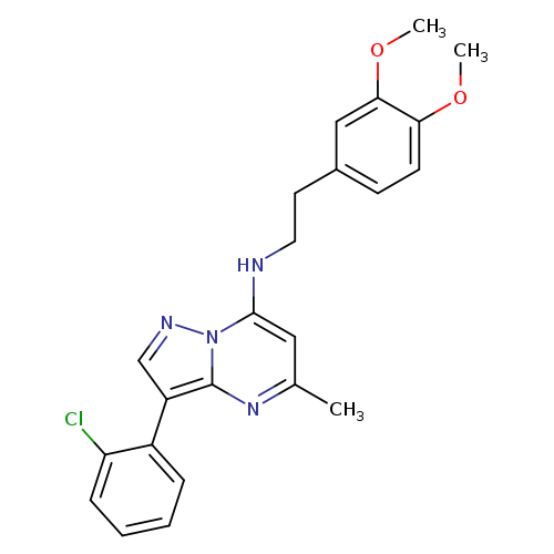 3-(2-chlorophenyl)-N-[2-(3,4-dimethoxyphenyl)ethyl]-5-methylpyrazolo[1,5-a]pyrimidin-7-amine