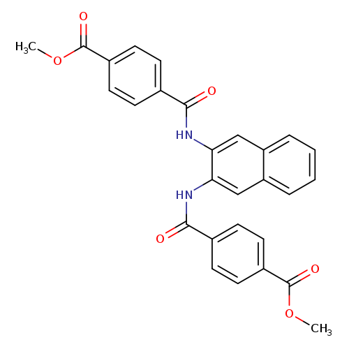 methyl 4-({3-[4-(methoxycarbonyl)benzamido]naphthalen-2-yl}carbamoyl)benzoate